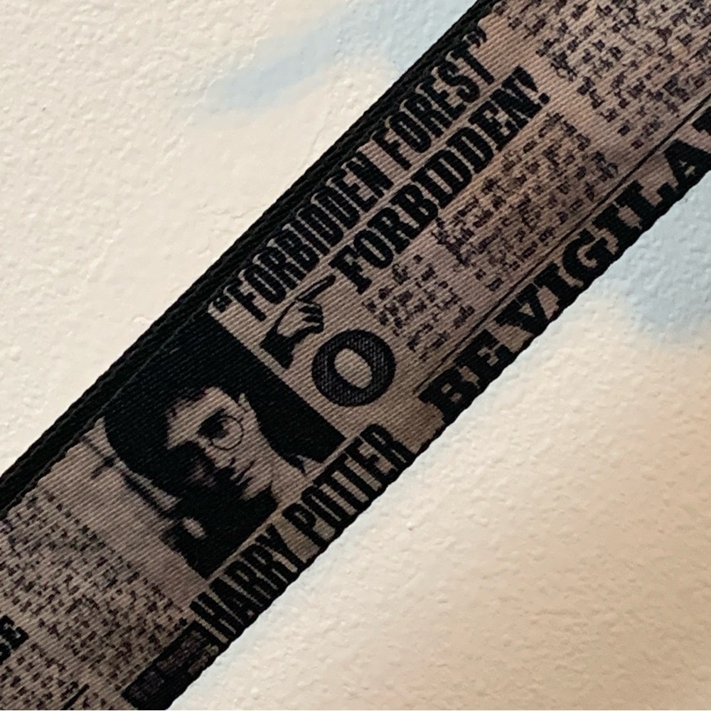 Harry Potter x Buckle-Down Guitar Strap Nylon Adjustable RARE NWT Newspaper USA - Picture 11 of 16